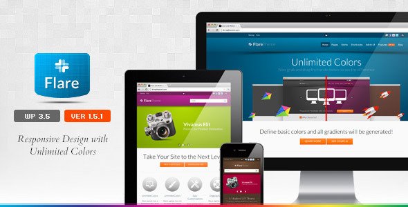 Flare - Responsive Business & Portfolio WP Theme WordPress