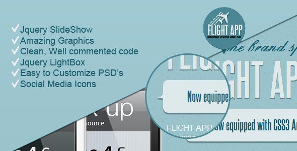 Flight App - Premium Landing Page LandingPages Landing Page