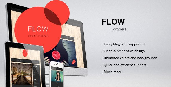 Flow - responsive blog/personal theme WordPress Blog/Magazine