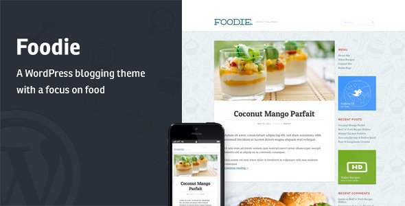 Foodie - A Whimsical Food Blogging Theme WordPress Blog/Magazine