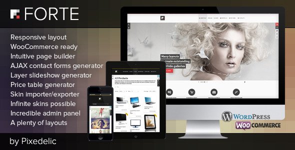 Forte multipurpose WP theme (eCommerce ready) WordPress eCommerce
