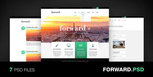 Forward - Creative PSD Template Creative