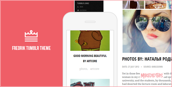 Fredrik - An Adaptive Tumblr Theme