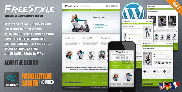 Freestyle Responsive Wordpress Theme Creative