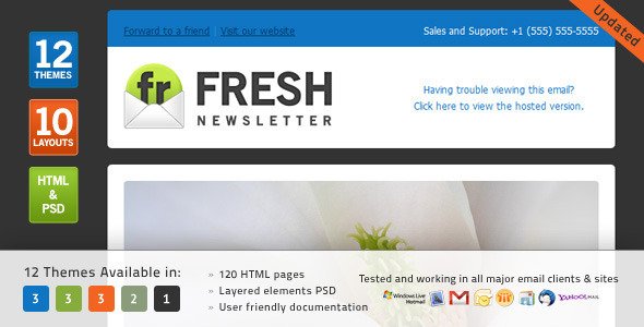 Fresh Newsletter EmailTemplates Email Template