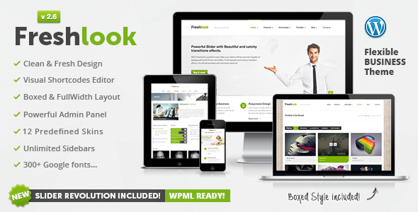 Freshlook - Responsive Multi-Purpose WP Theme WordPress Corporate