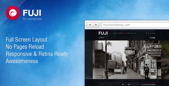 Fuji - Full Screen, Responsive & Retina Ready WordPress