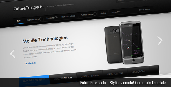 FutureProspects Stylish Corporate Joomla Template Corporate