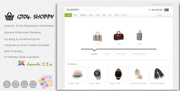 GT04 - Virtuemart Shop - Joomla Responsive Themes Retail