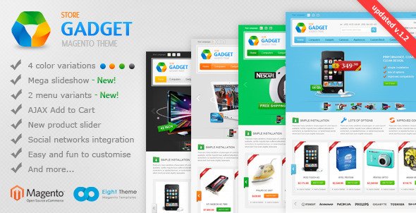 Gadget Magento Theme Shopping