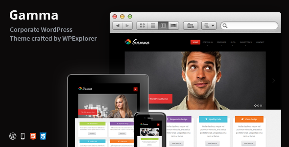 Gamma - Responsive Multi-Purpose WordPress Theme Corporate