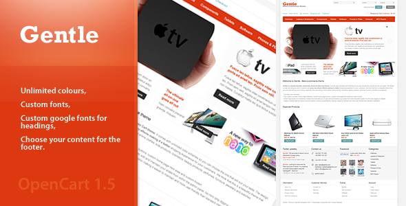Gentle - Premium OpenCart Template