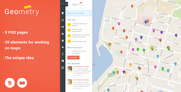 GeoMetry - design for geolocation social networkr