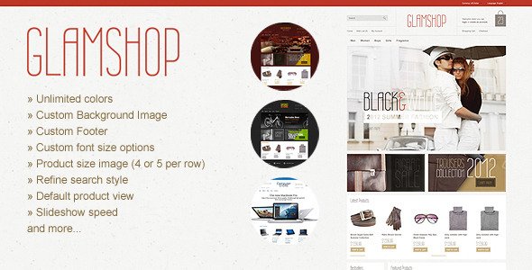 GlamShop Modern OpenCart Theme