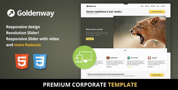 Goldenway - Premium Responsive HTML5 Template Corporate