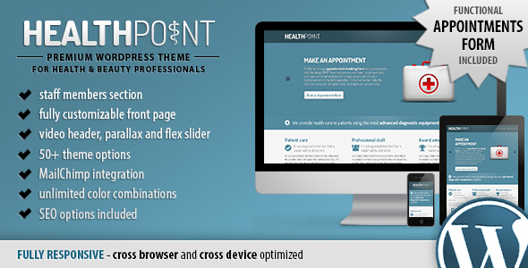 Health Point - Responsive WordPress Landing Page Retail