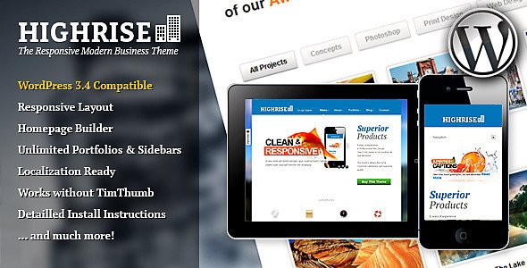 Highrise Responsive Business WordPress Theme Corporate