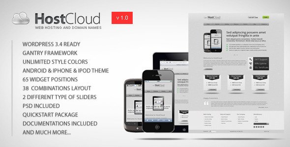 HostCloud - Premium WordPress Theme Technology