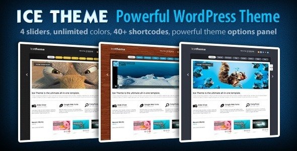 Ice Theme - Powerful WordPress Theme Creative
