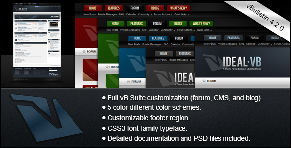 Ideal - A vBulletin 4 Suite Theme Forums vBulletin