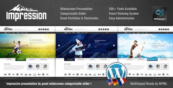 Impression Premium Corporate Presentation WP Theme WordPress