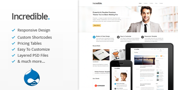 Incredible - Responsive Drupal Theme