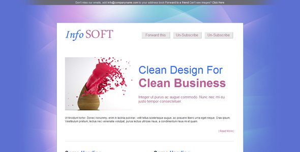 InfoSoft - Professional Email Template  - 5 Layout EmailTemplates