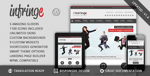 Infringe - Responsive Business & Corporate WP WordPress