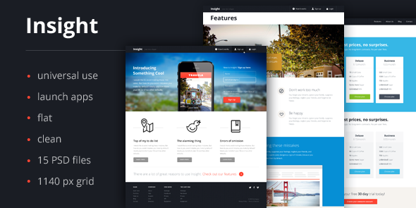 Insight Product Template PSD Creative