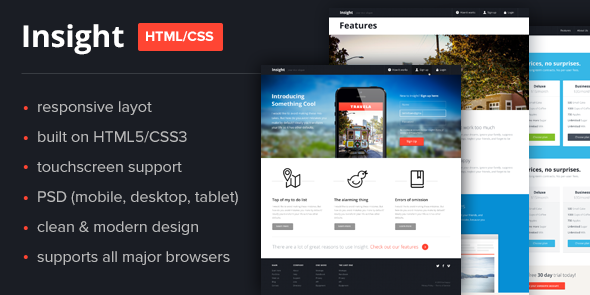 Insight Responsive HTML Template Creative