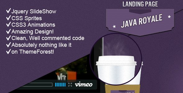 Java Royale - Professional Landing Page LandingPages Landing Page