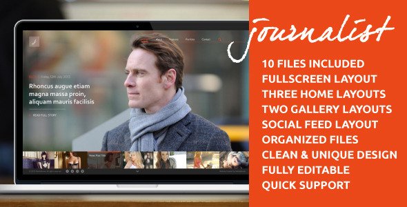 Journalist - Clean Responsive Blog & Gallery Theme