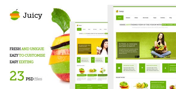 Juicy - Multipurpose PSD Template Corporate