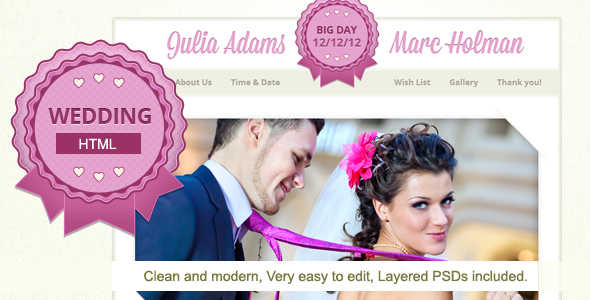 Justwedding - Wedding site template Entertainment