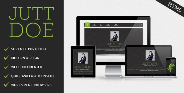 Jutt Doe VCard Template Personal
