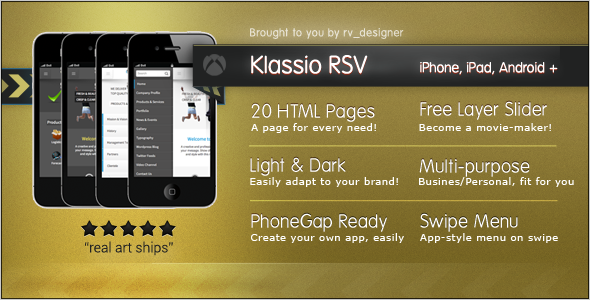 Klassio RSV | Responsive Mobile Template Mobile