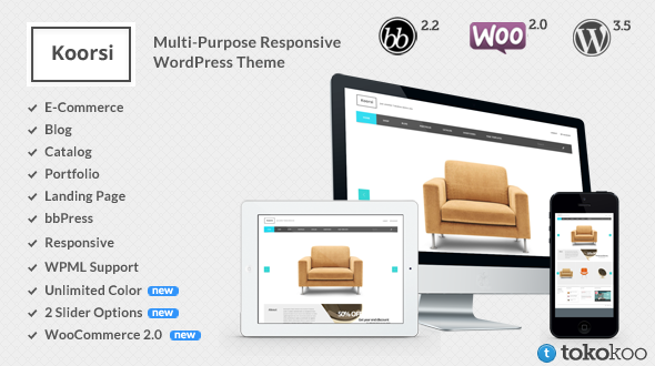 Koorsi – All In One: Ecommerce + Portfolio + Blog WordPress