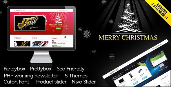 Landing Page for Christmas Offer or Portfolio LandingPages Landing Page