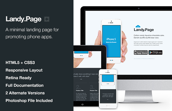 Landy.Page - Responsive Retina Landing Page LandingPages Landing Page