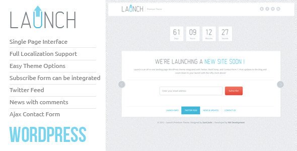 Launch Wordpress Theme Creative