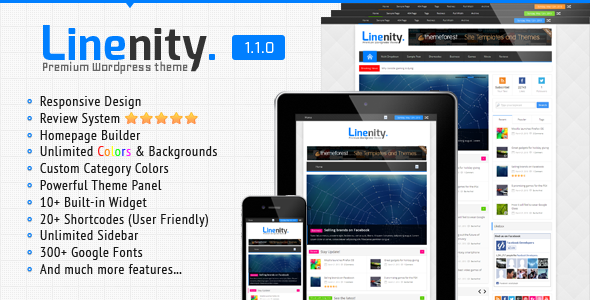 Linenity - Clean Responsive Wordpress Magazine Blog/Magazine
