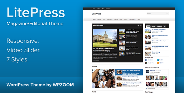 LitePress - Responsive Magazine WordPress Theme Blog/Magazine