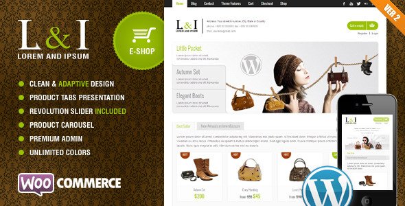 Lorem & Ipsum: Universal e-Commerce Theme WordPress eCommerce