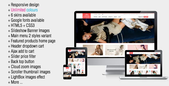 Luxury - Responsive Magento Theme