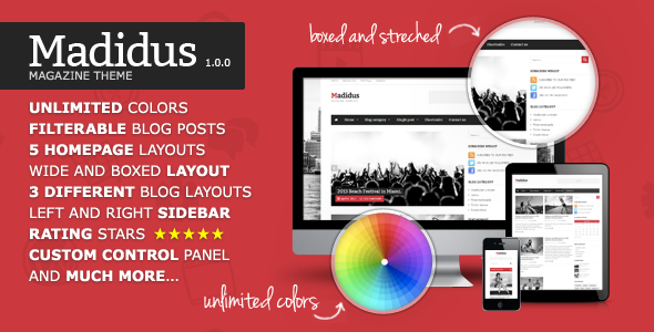 Madidus - Blog & Magazine Theme WordPress Blog/Magazine