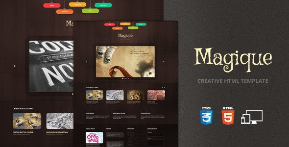 Magique - Creative HTML5 Template Creative