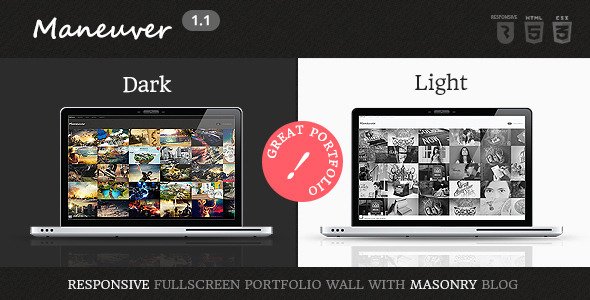 Maneuver - Adaptive Portfolio HTML5 Template Creative