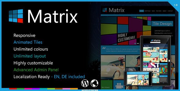 Matrix - Responsive WordPress Theme Creative