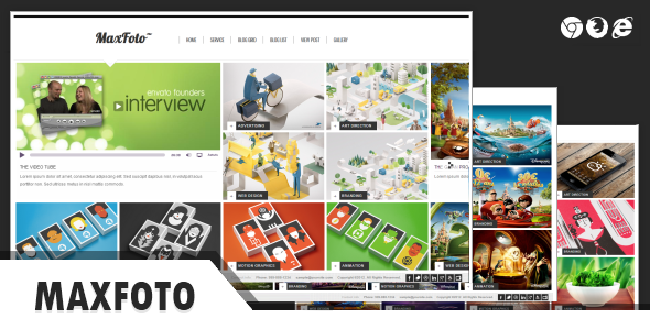 MaxFoto - Clean Gallery HTML5 Template Corporate