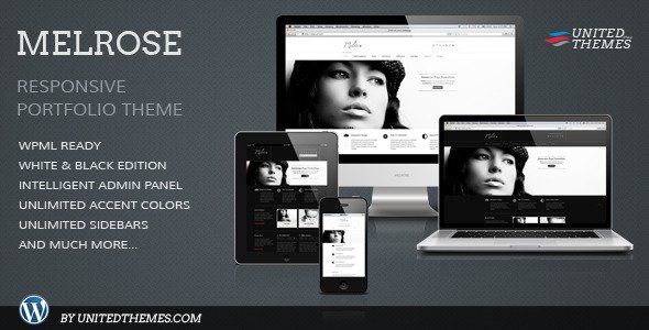 Melrose Responsive Portfolio WordPress Theme Creative